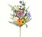 2 Bundles Artificial Daisy Flowers Fake Silk Flowers Spring Colorful Flowers Fake Wildflowers Bouquet for Home Table Vase Decor